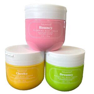 3 NatureWell Body Cream Dreamy Bouncy Creamy‎ 6 Oz  Jars Brand New!